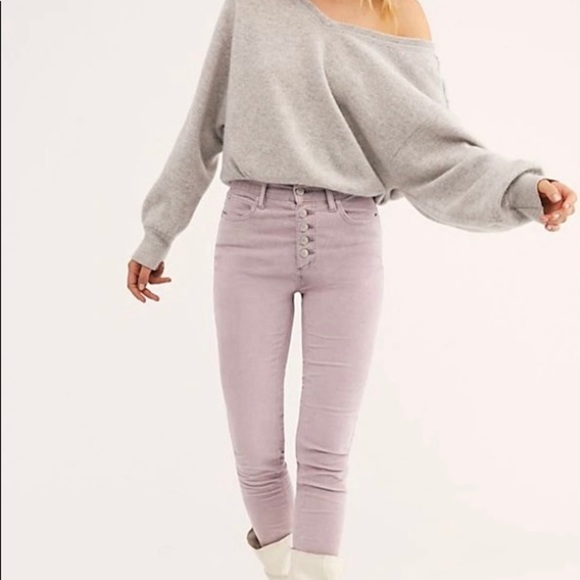 NWT Free People Sun Chaser Cord Skinny Pants - Picture 2 of 9